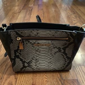 Michael Kors Grey faux Snakeskin bag